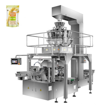 Automatic Food Premade Ziplock Doypack Bag Cereal Packaging Machine